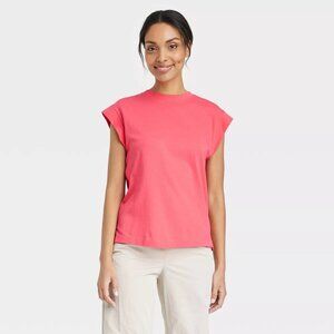 Women's Short Sleeve Extended Shoulder T-Shirt - A New Day™